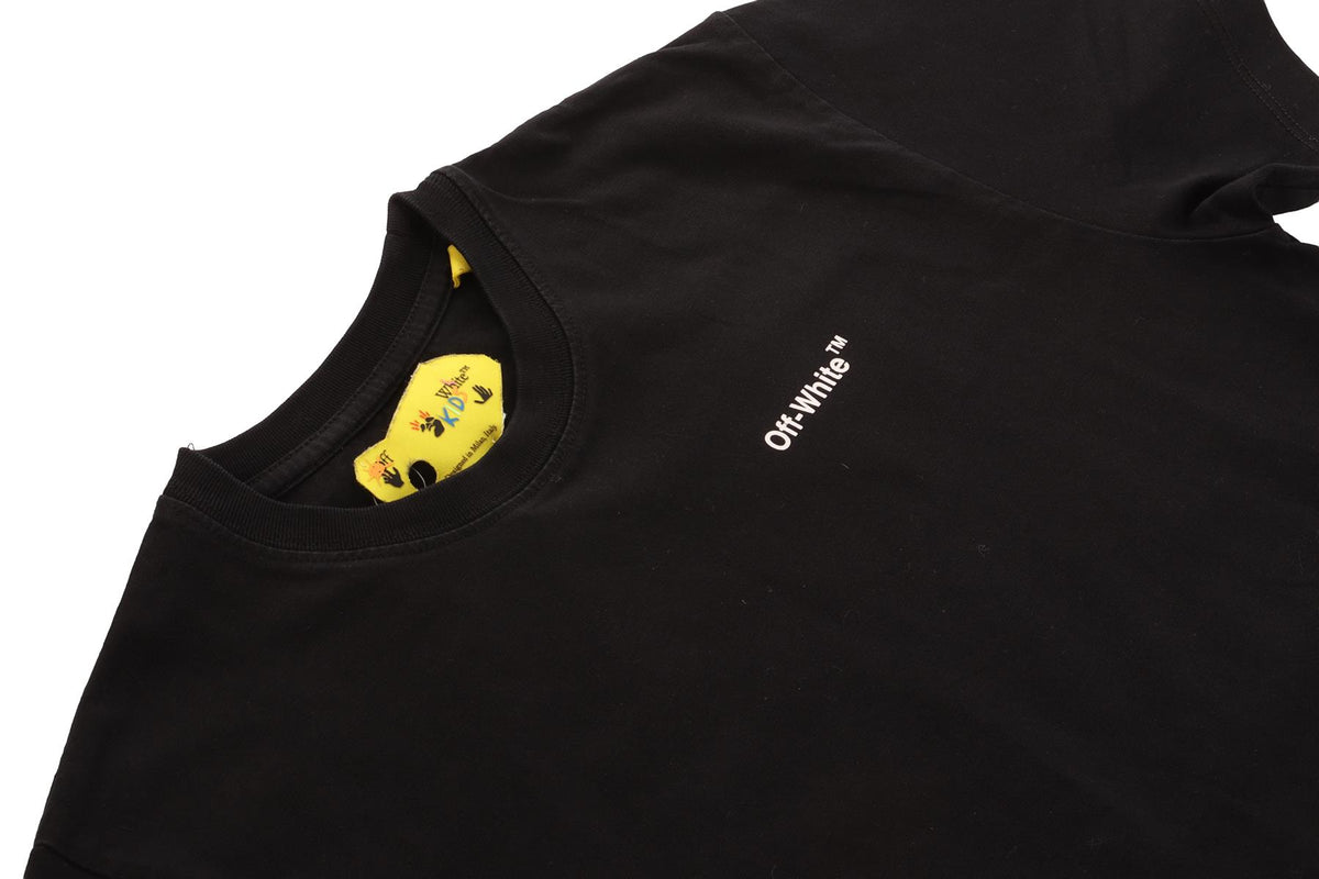 OFF-WHITE BLACK KIDS BOYS T-SHIRT 10 YEARS