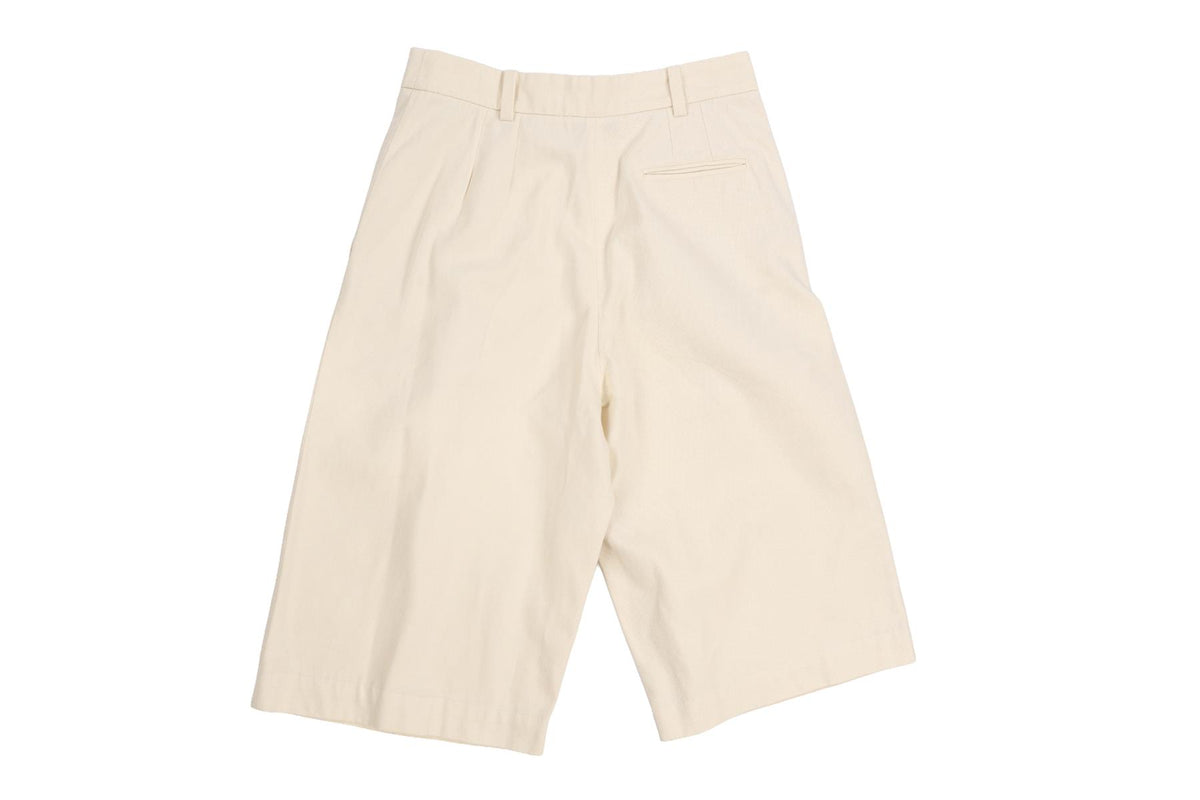 AIMÉ CREAM COTTON SHORTS FR 36 UK 8