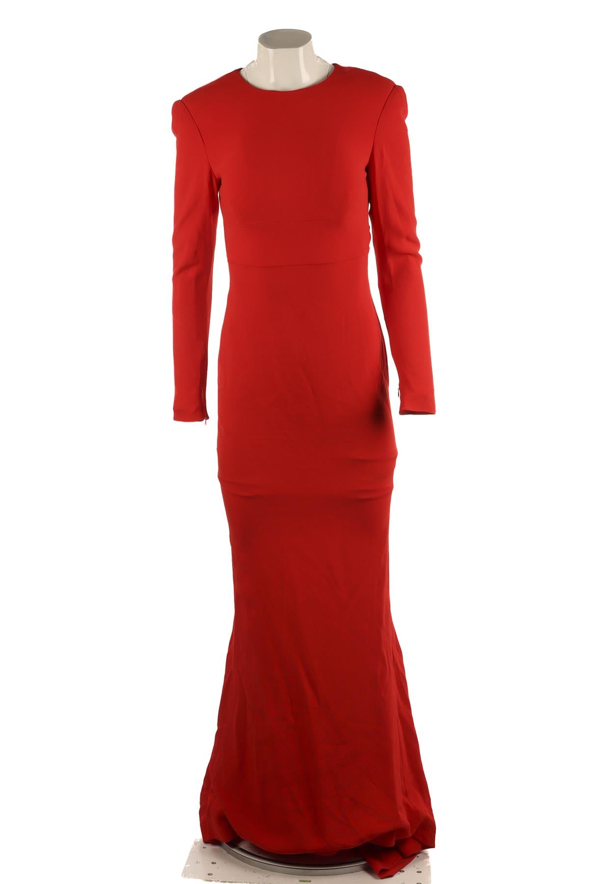 STELLA MCCARTNEY RED CREPE MAXI DRESS IT 40 UK 8