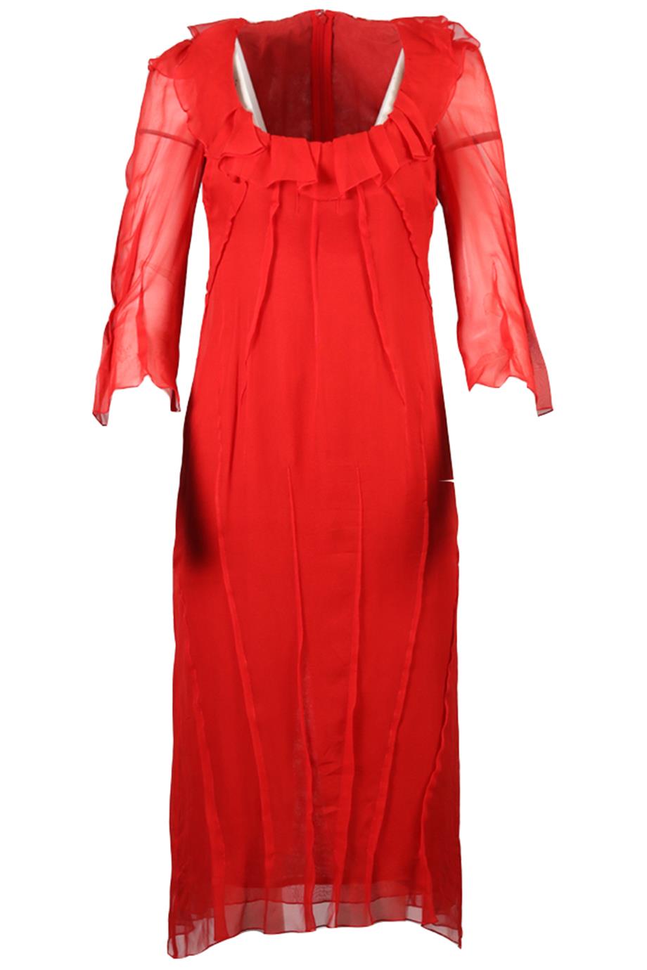 DOLCE & GABBANA SILK MIDI DRESS IT 42 UK 10
