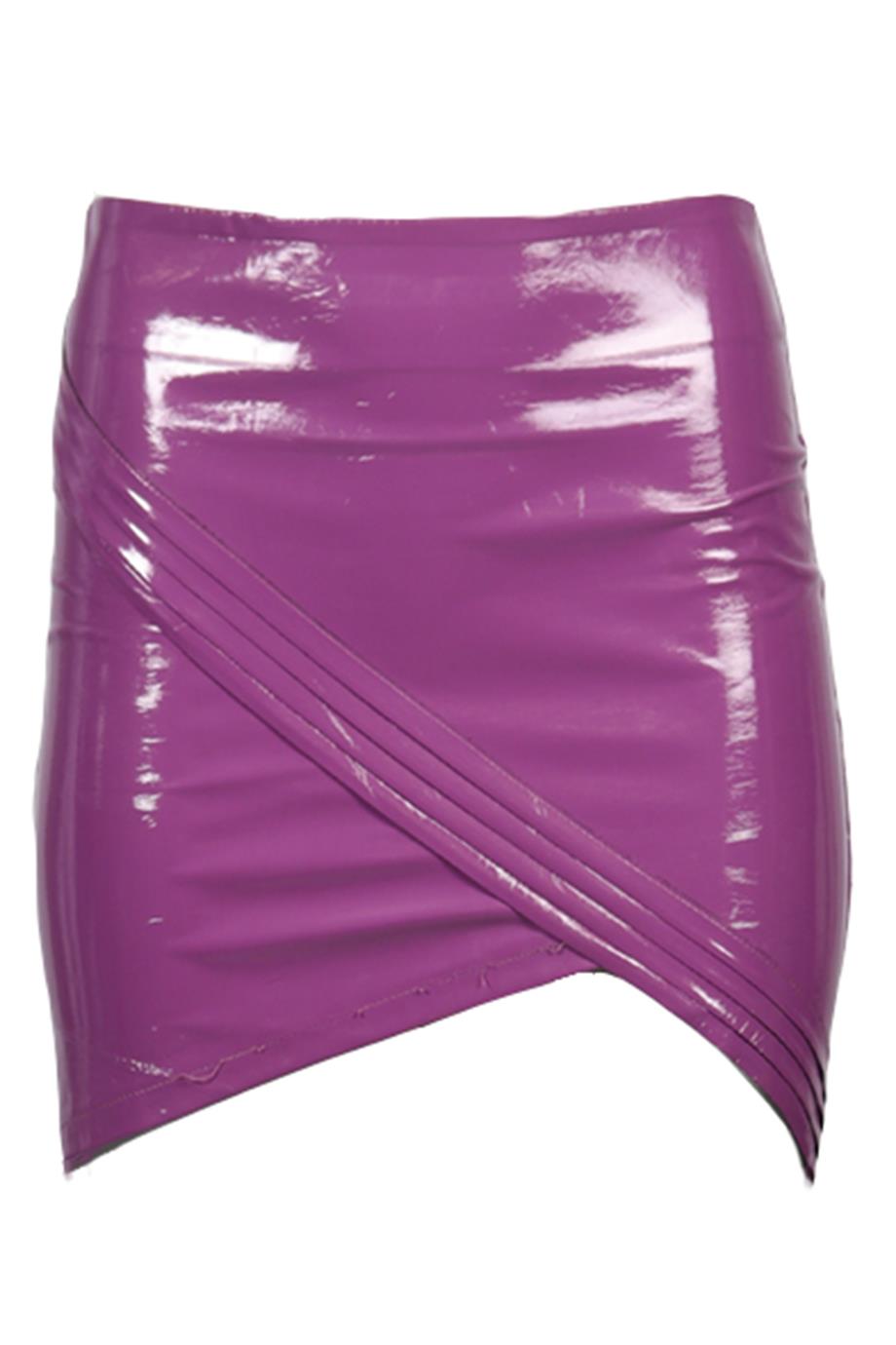 RTA VINYL MINI SKIRT US 4 UK 8