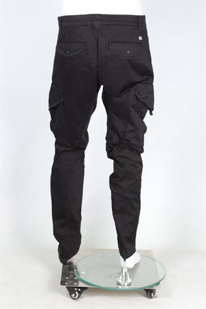 C.P. COMPANY BLACK MEN'S COTTON CARGO PANTS IT 48 UK/US 32