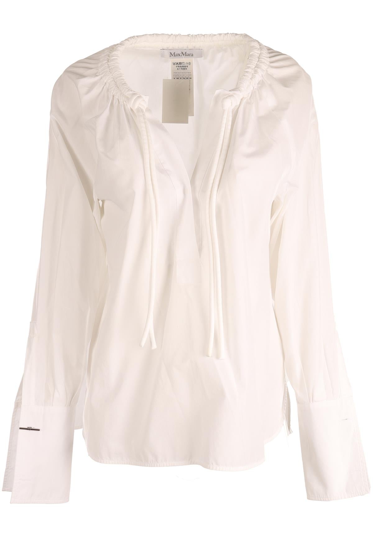 MAXMARA WHITE COTTON SHIRT UK 8