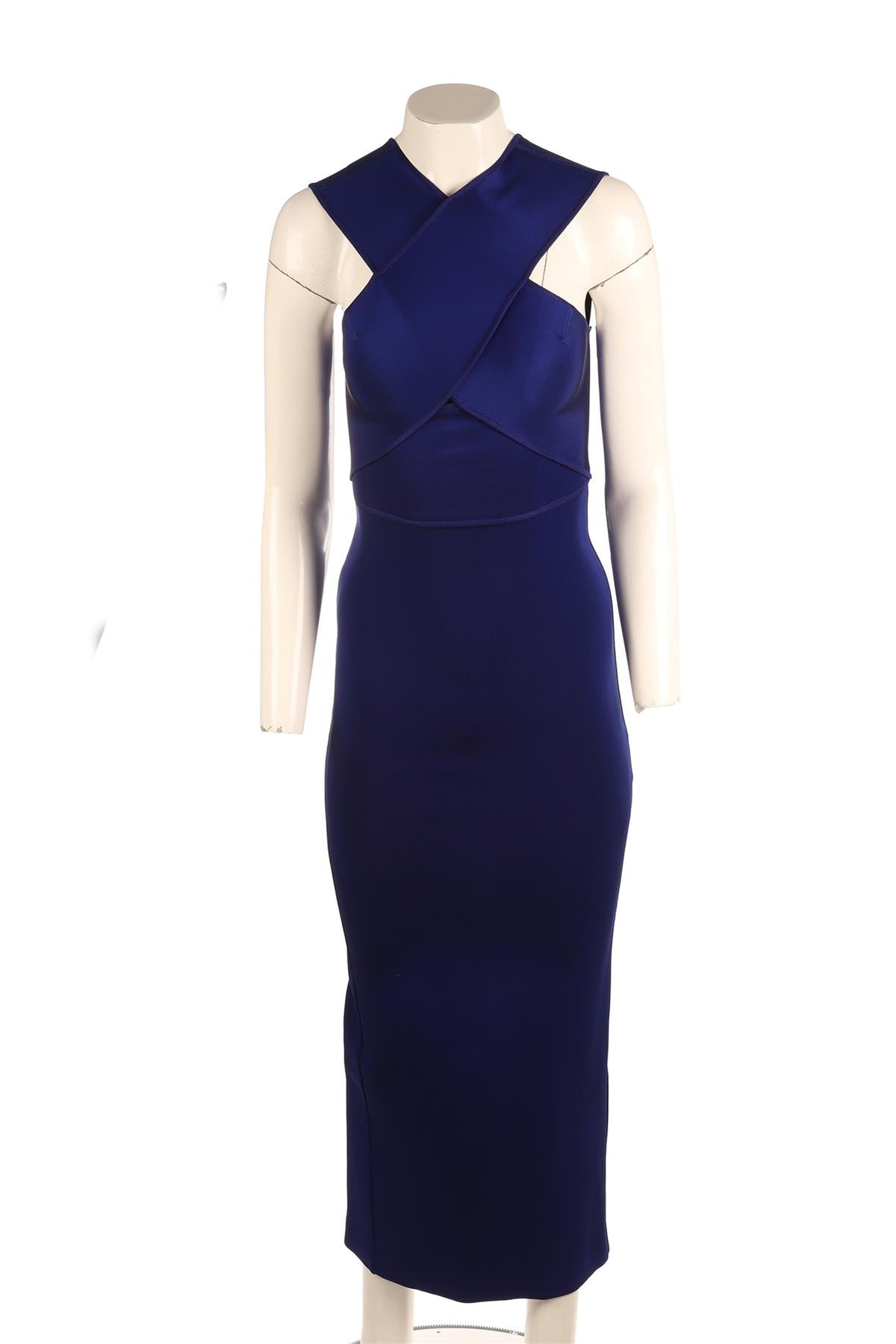 STELLA MCCARTNEY BLUE KNIT MAXI DRESS IT 36 UK 4