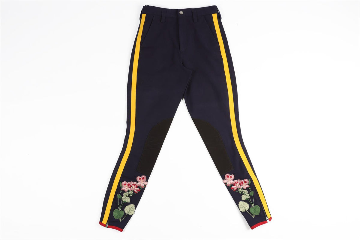 GUCCI NAVY COTTON SKINNY PANTS IT 36 UK 4