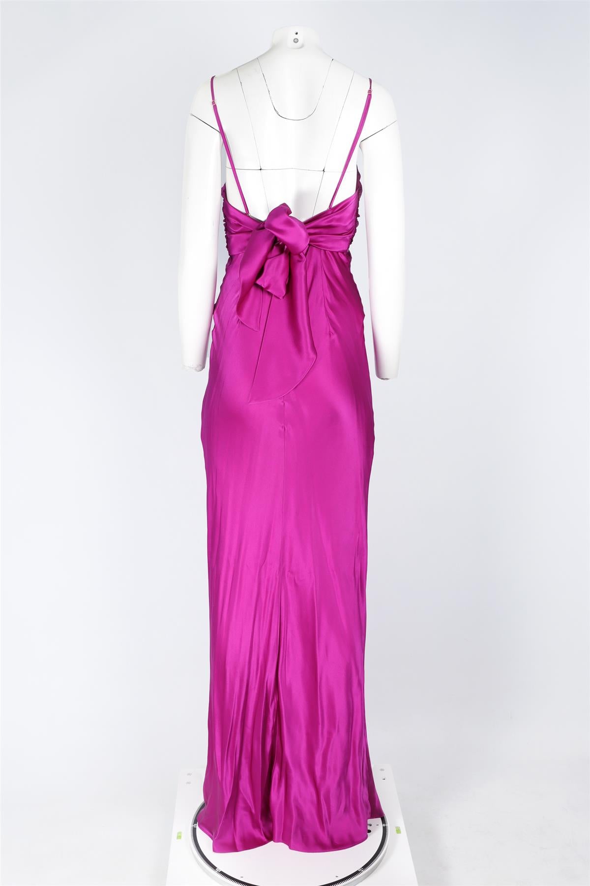 TOVE PURPLE SILK MAXI DRESS FR 38 UK 10