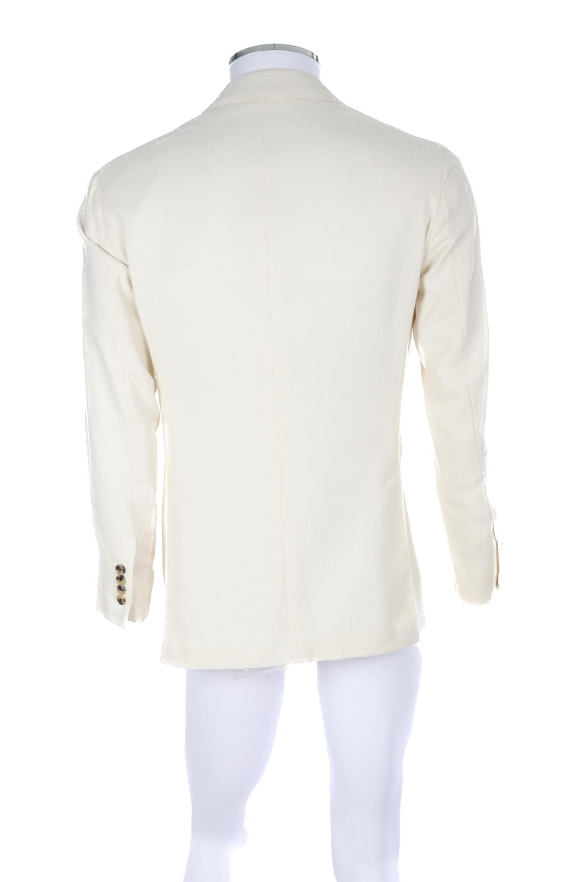 THOM SWEENEY ECRU MENS SILK BLAZER UK/US 36 FR 36 IT 46