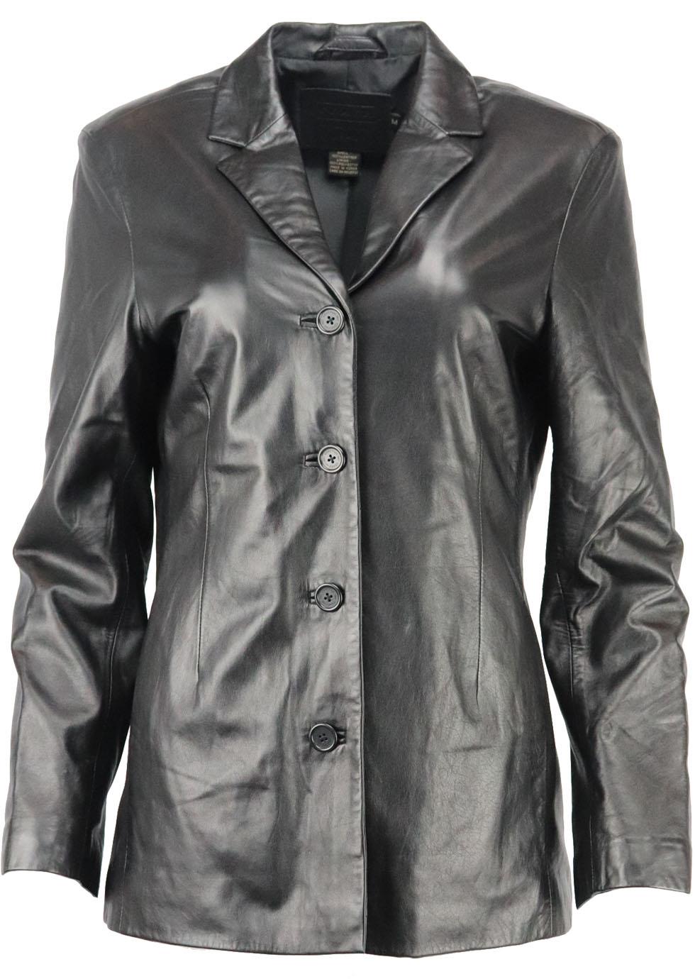 COACH VINTAGE LEATHER BLAZER MEDIUM