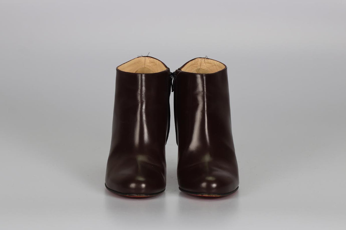 CHRISTIAN LOUBOUTIN LEATHER ANKLE BOOTS EU 39 UK 6 US 9
