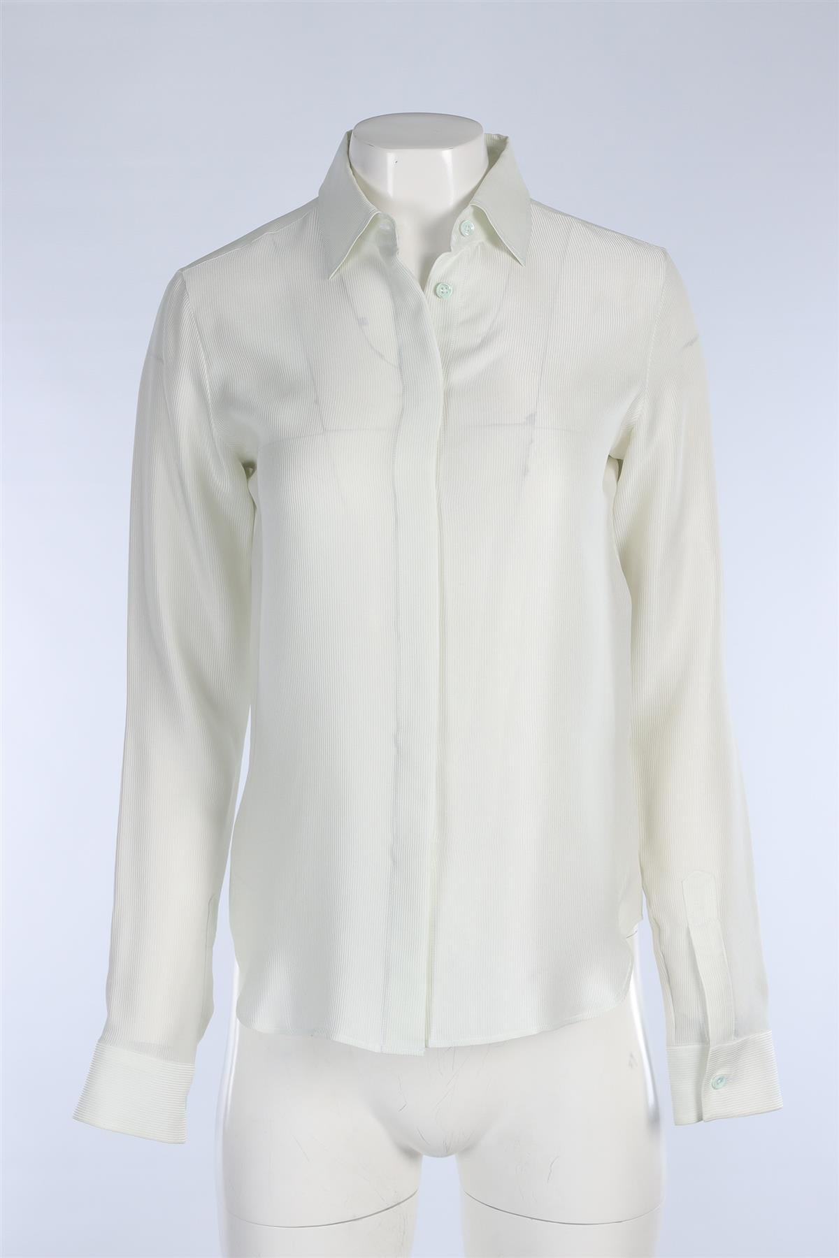 MAISON MARGIELA GREEN SILK SHIRT IT 40 UK 8