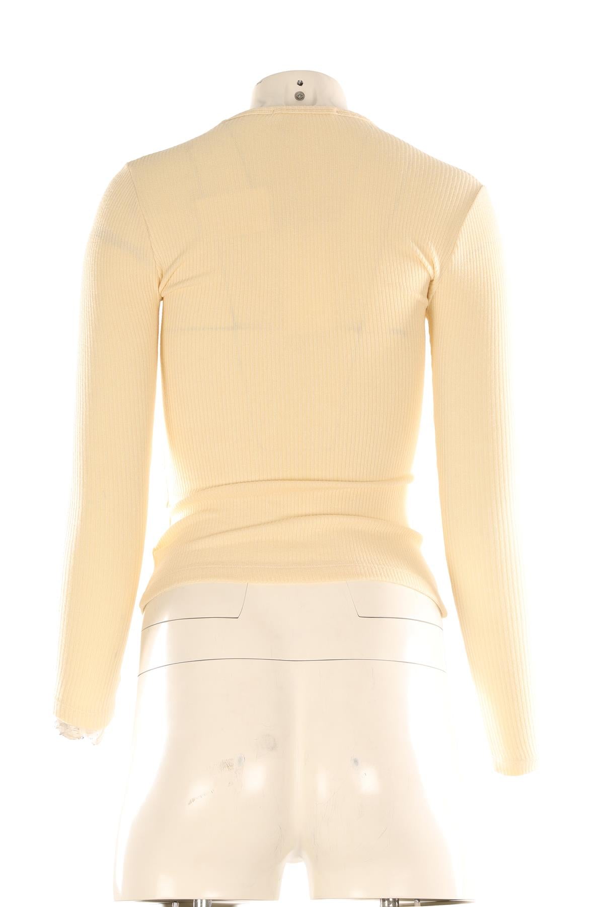 SABLYN CREAM JERSEY TOP XSMALL