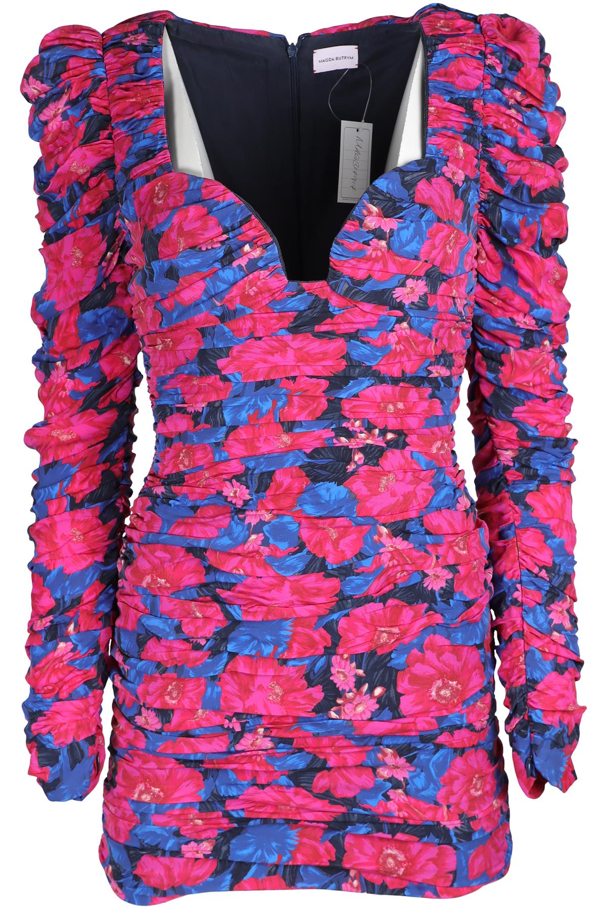 MAGDA BUTRYM PINK SILK MINI DRESS FR 36 UK 8