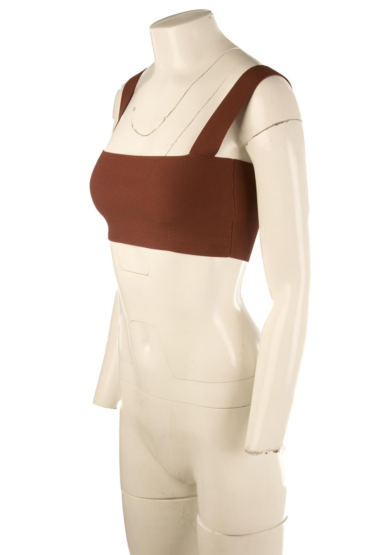 VB BODY BROWN KNIT TOP UK 8