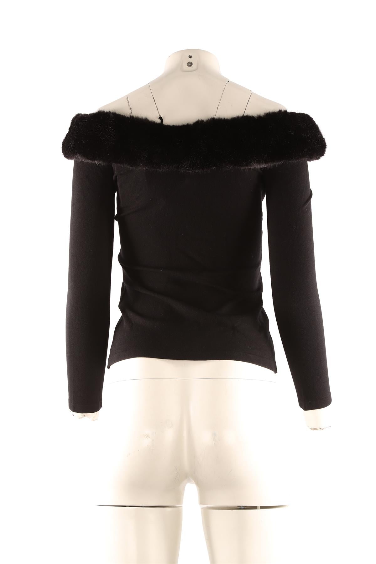 BLUMARINE BLACK KNIT TOP IT 40 UK 8