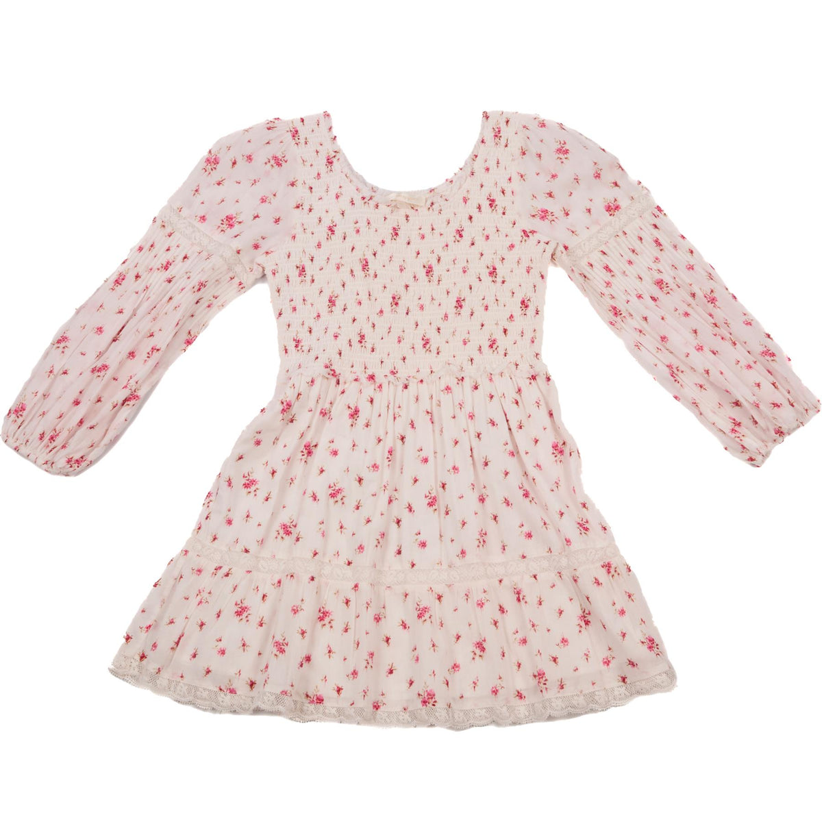 LOVESHACKFANCY WHITE KIDS GIRLS DRESS 12 YEARS