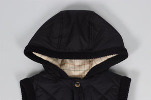 LORO PIANA BLACK KIDS BOYS GILET 8 YEARS