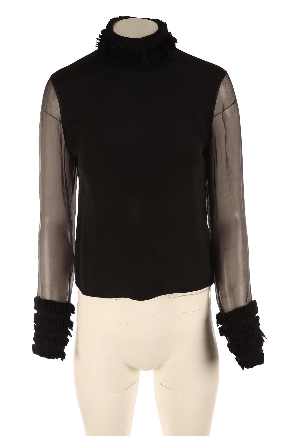 ROKSANDA BLACK SILK TOP SMALL