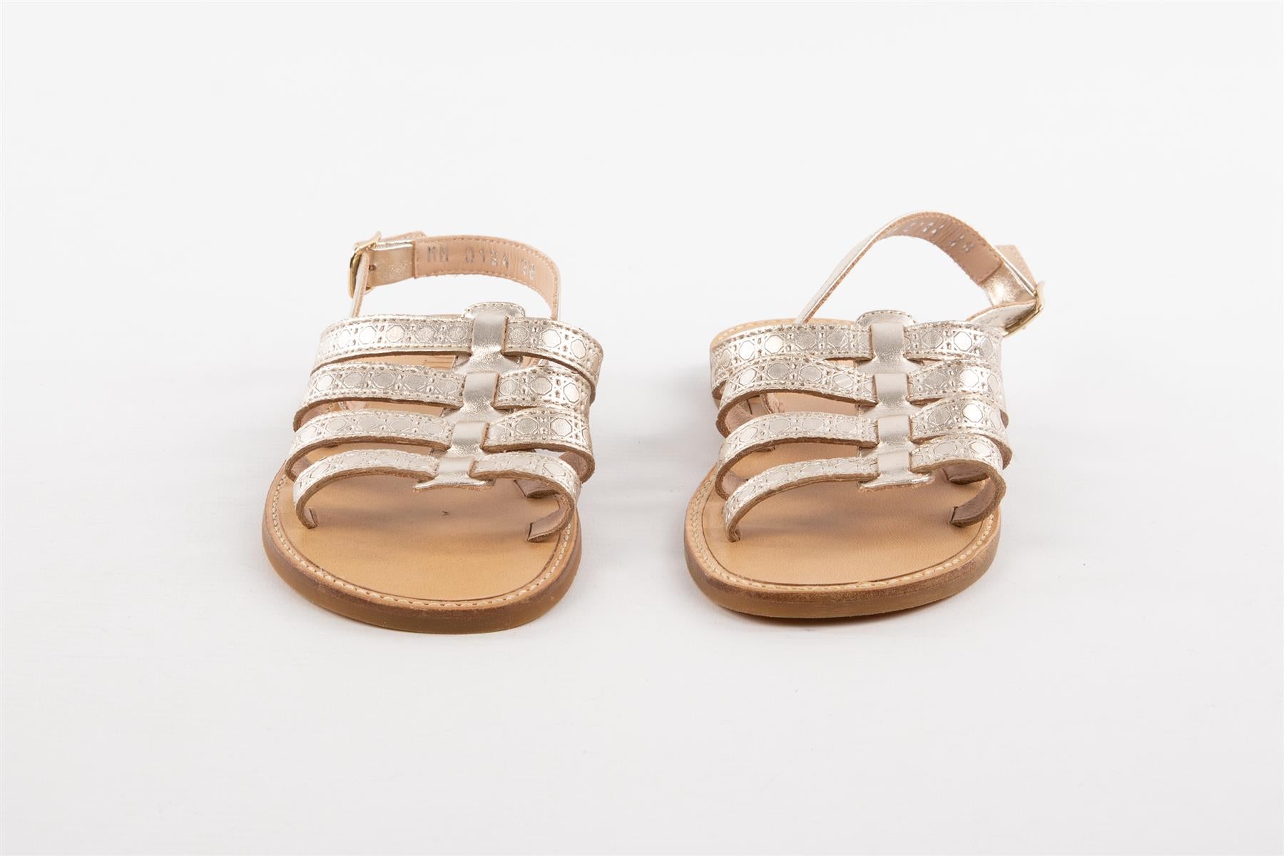 CHRISTIAN DIOR GOLD KIDS GIRLS SANDALS EU 28 UK 9.5 US 10.5