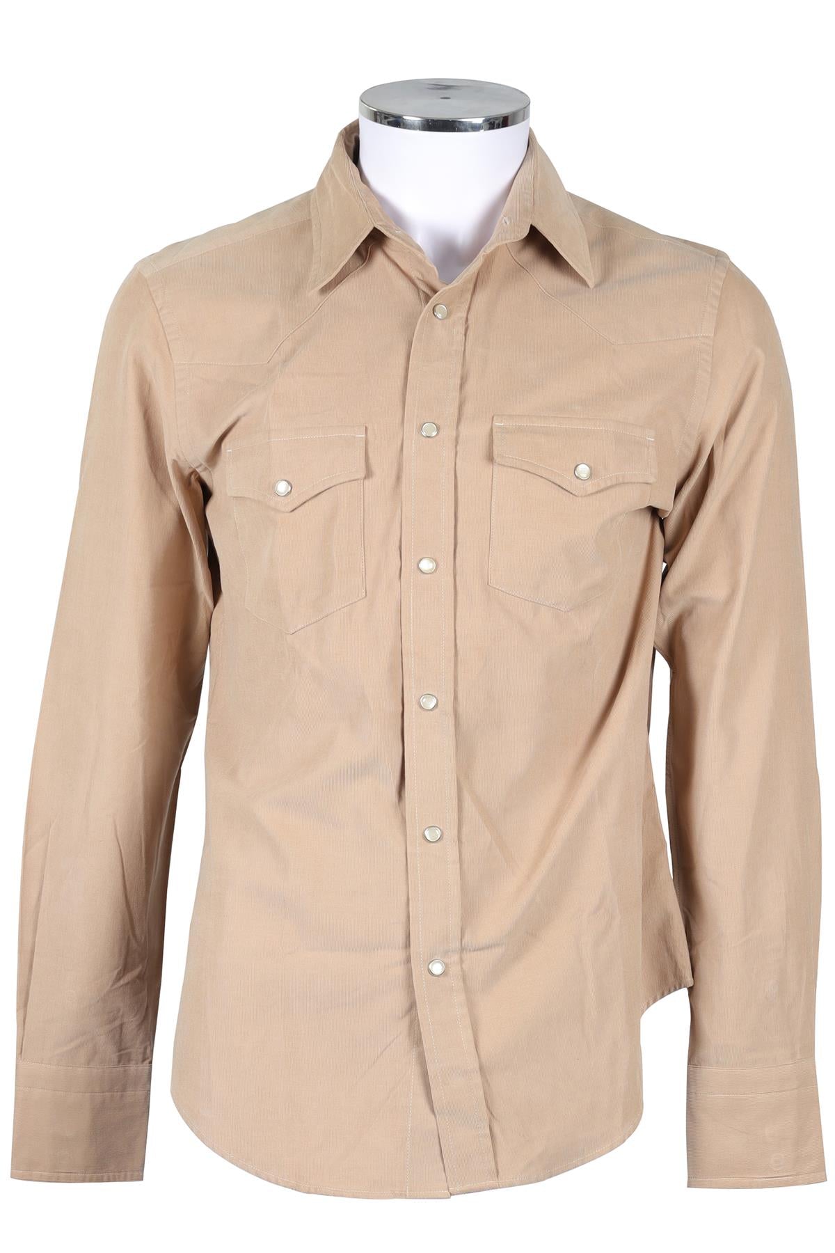 TOM FORD BEIGE MEN'S CORDUROY SHIRT UK/US CHEST 40