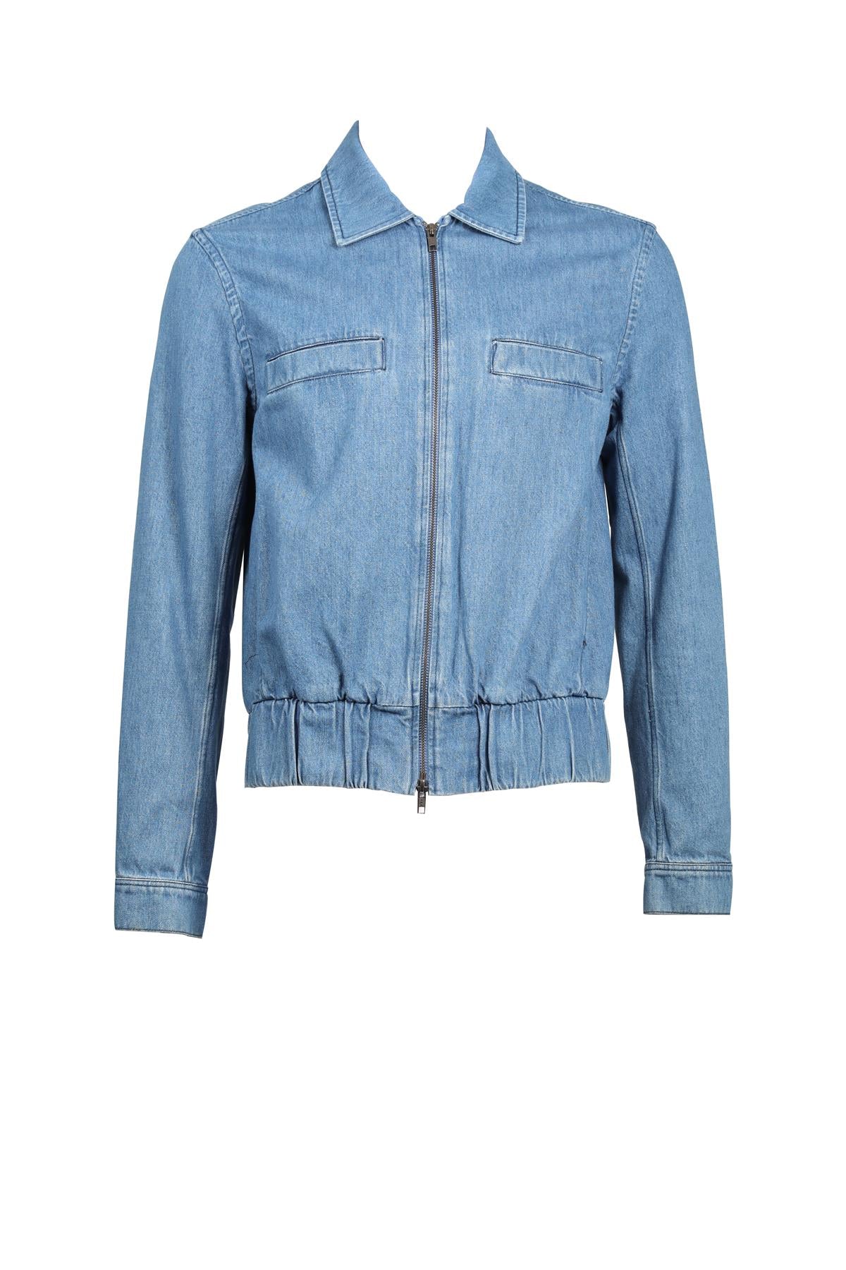 KING & TUCKFIELD BLUE MEN'S DENIM JACKET SMALL