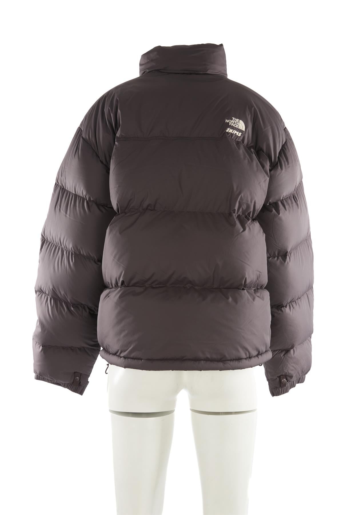 THE NORTH FACE + SKIMS BROWN PADDED SHELL JACKET LARGE