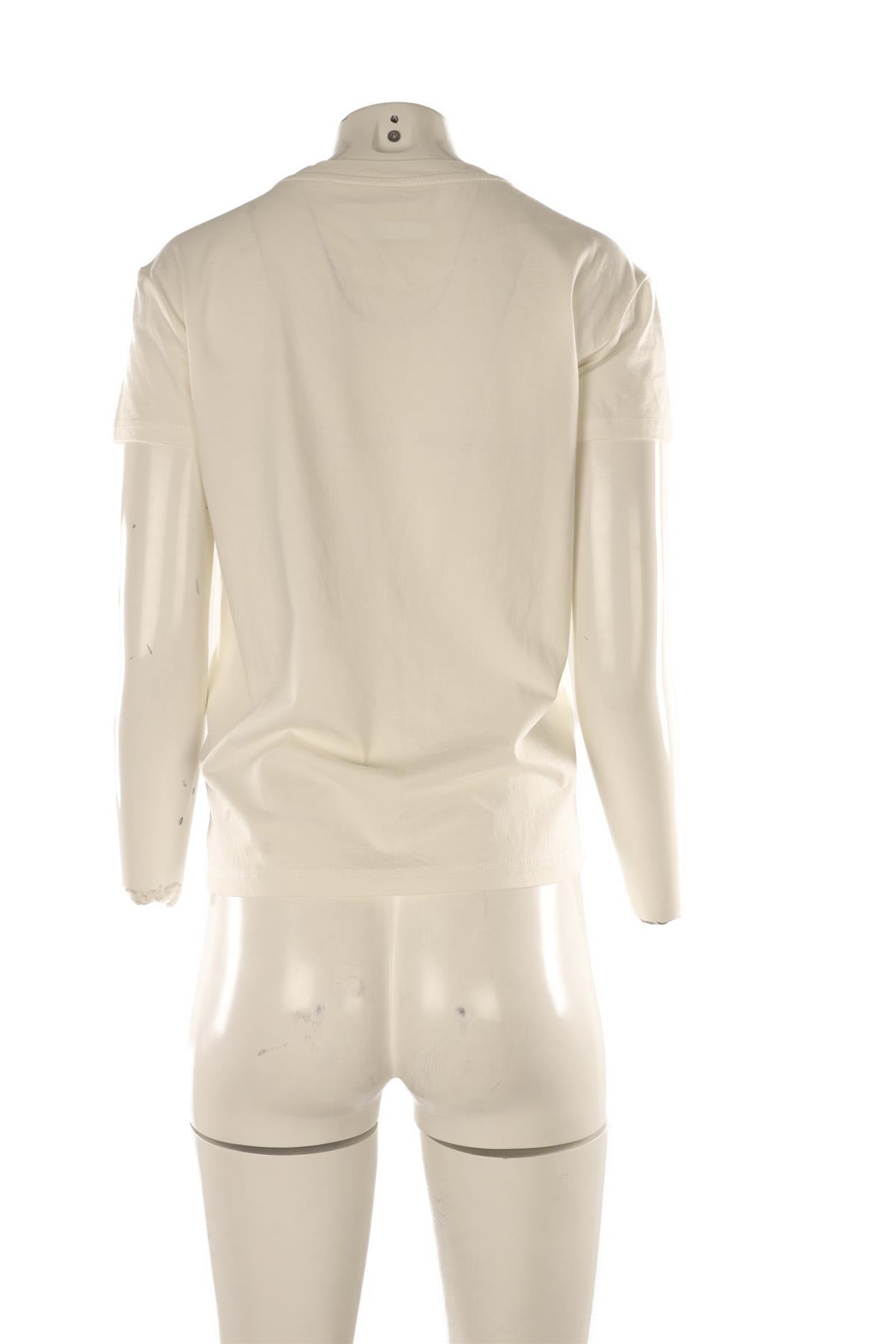 ZADIG & VOLTAIRE WHITE COTTON T-SHIRT XSMALL