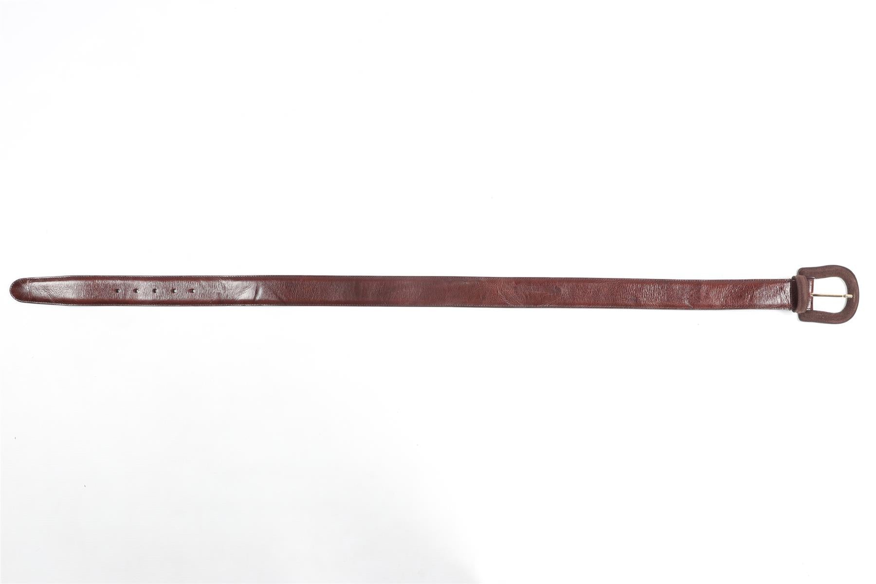 BAMFORD BROWN LEATHER BELT LARGE