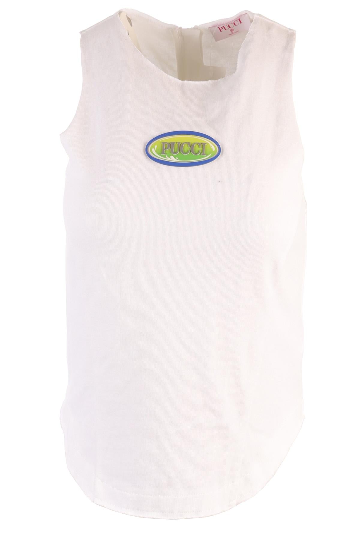 PUCCI WHITE COTTON TOP MEDIUM