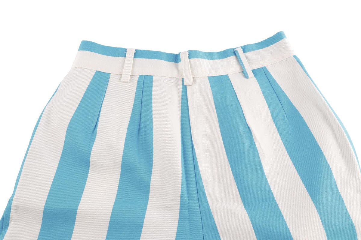LA VESTE BLUE COTTON SHORTS SMALL
