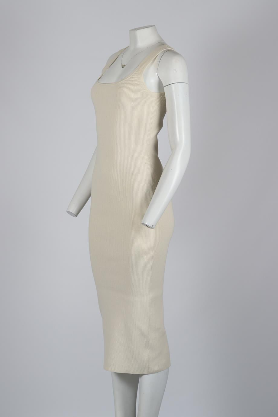 INTERMIX RIBBED KNIT MIDI DRESS SMALL