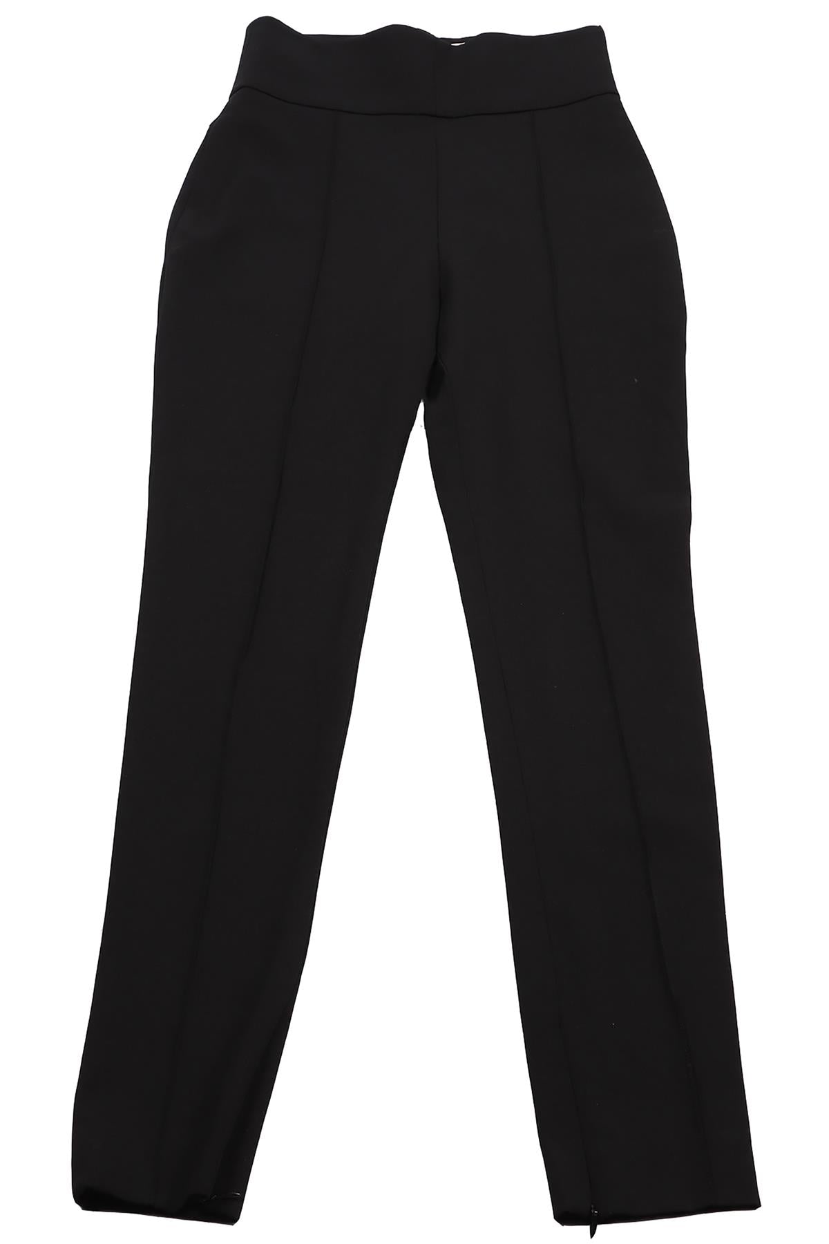 ALEXANDRE VAUTHIER BLACK WOOL BLEND SKINNY PANTS FR 36 UK 8