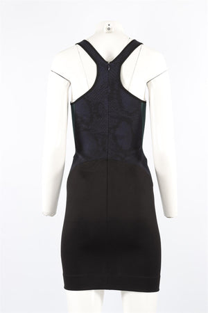 STELLA MCCARTNEY BLACK KNIT MINI DRESS IT 40 UK 8