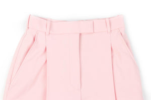 ALEXANDER MCQUEEN PINK WOOL STRAIGHT LEG PANTS IT 38 UK 6