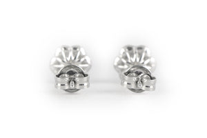 MARCHESA 18K WHITE GOLD AND DIAMOND STUD EARRINGS