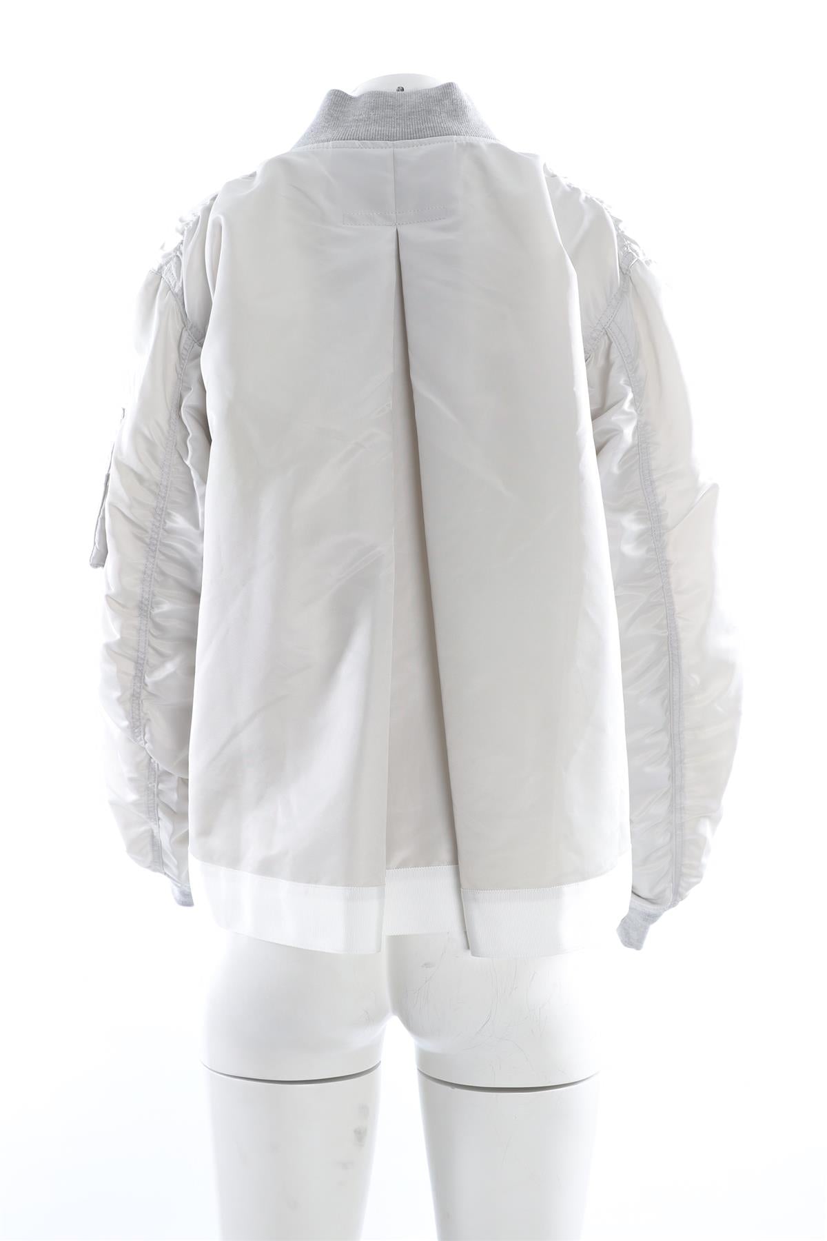SACAI GREY SHELL JACKET UK 8