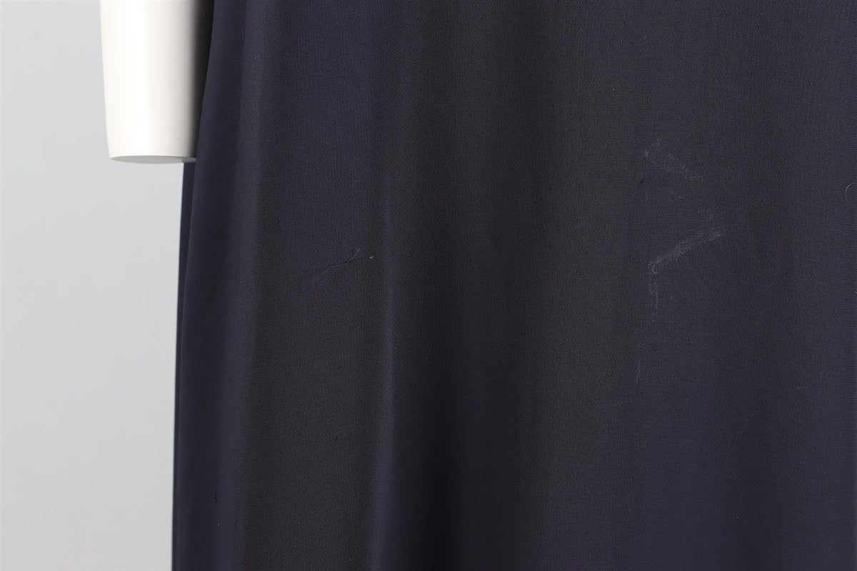 NAVY CREPE MAXI DRESS