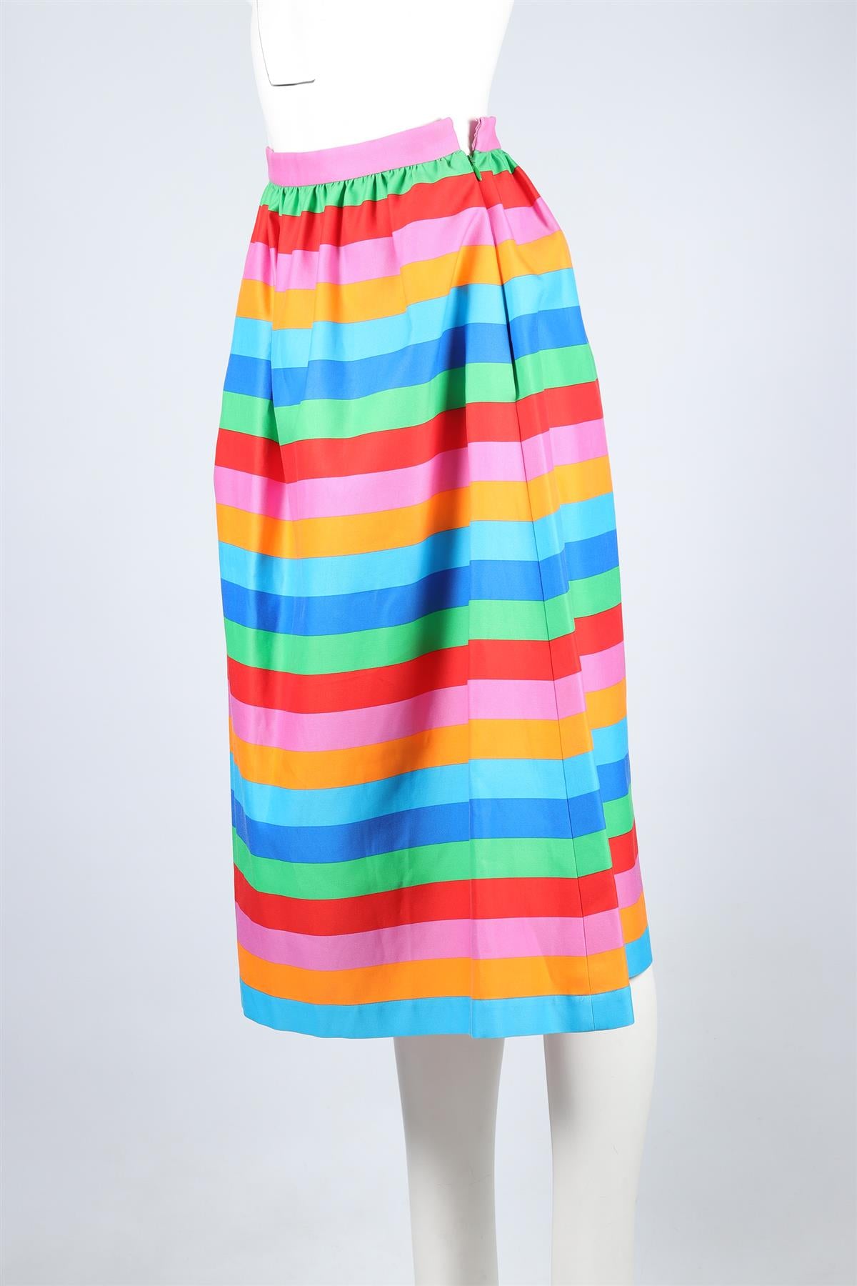 VALENTINO MULTI SILK MIDI SKIRT IT 38 UK 6