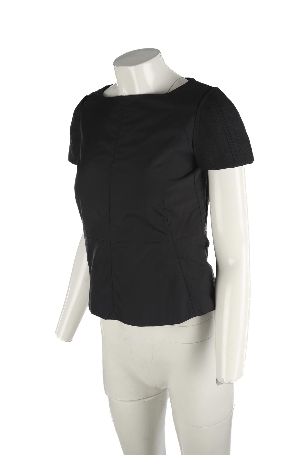 MARNI BLACK NYLON TOP IT 40 UK 8