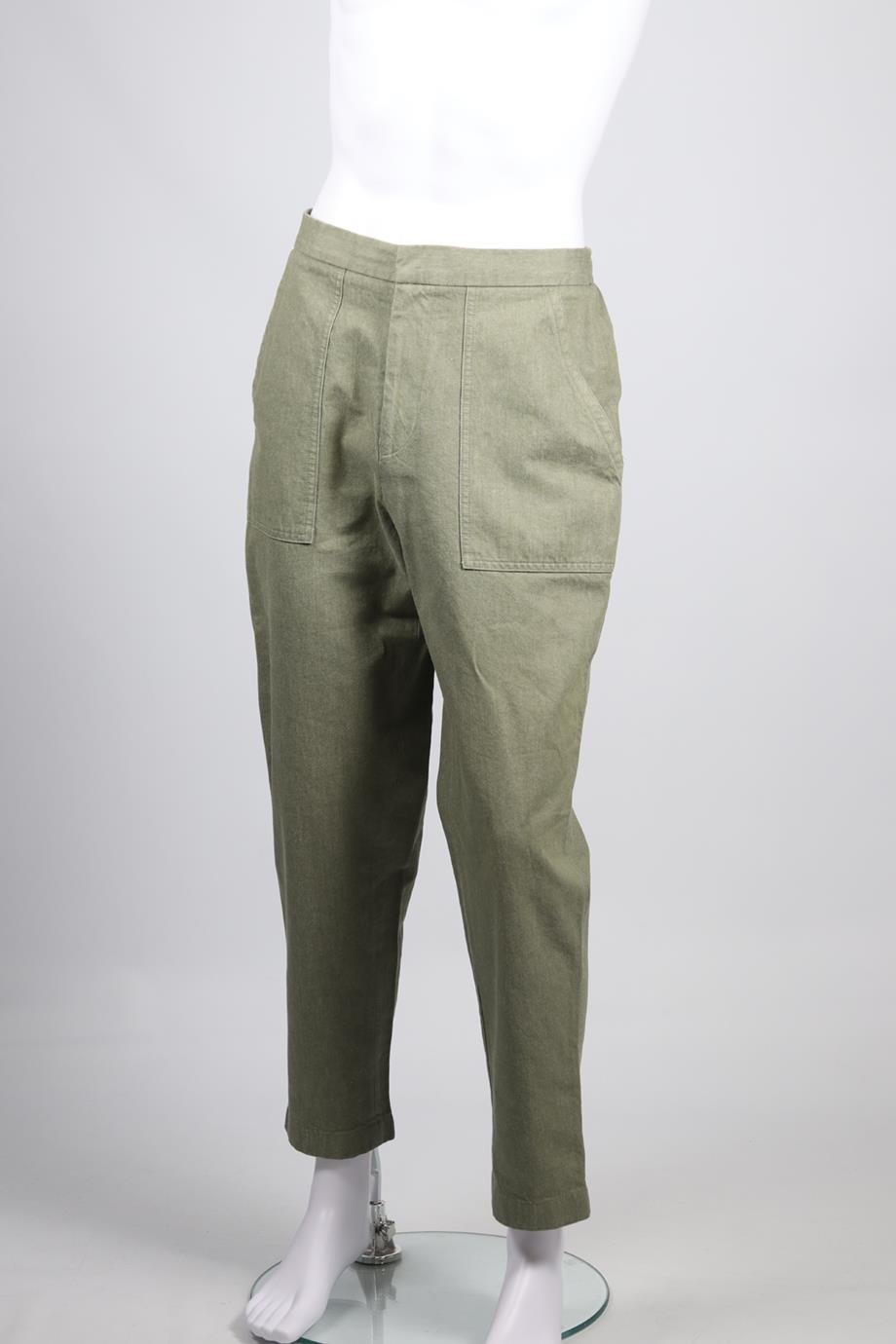 OFFICINE GENERALE MEN'S COTTON TAPERED PANTS IT 46 UK/ US WAIST 30