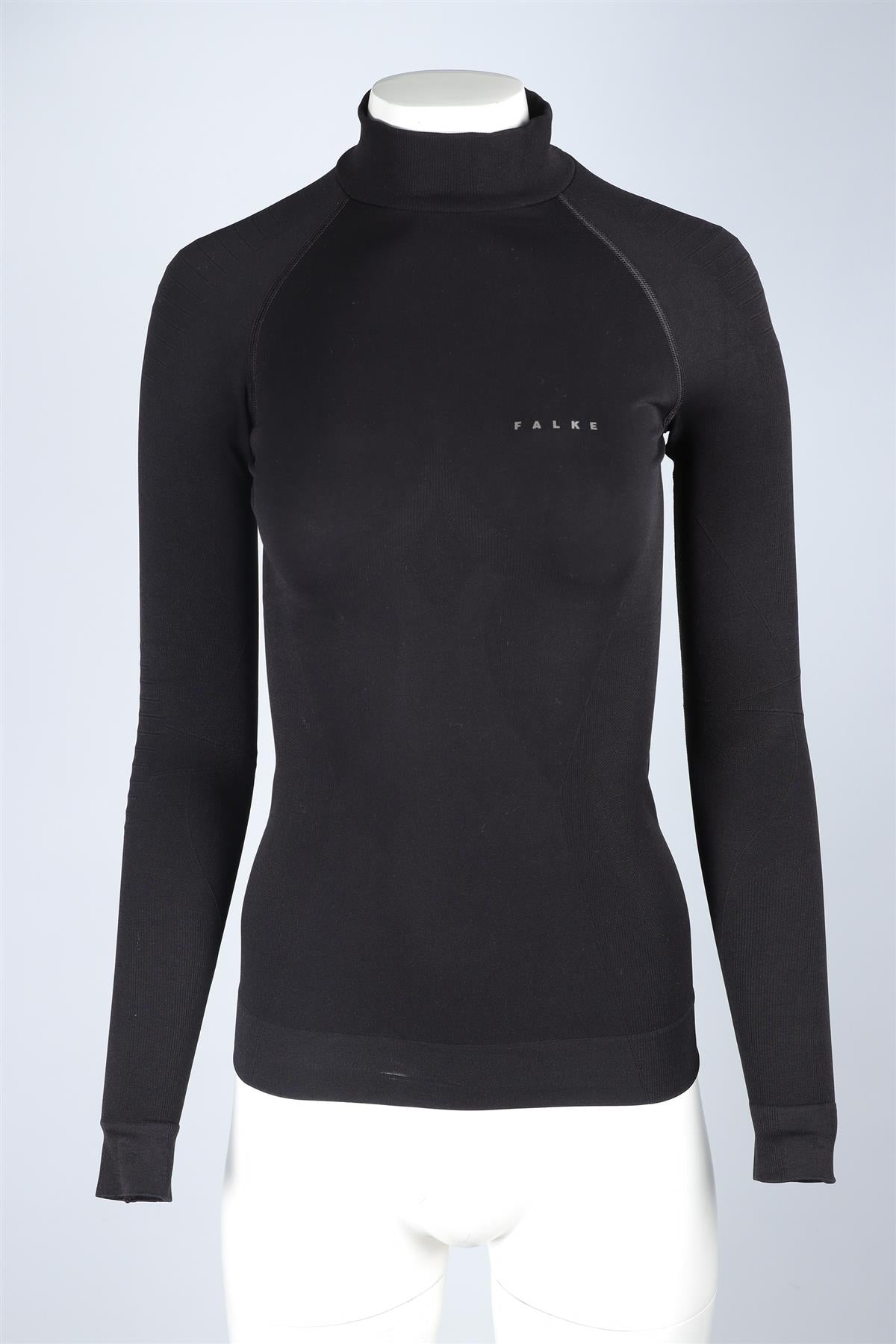 FALKE BLACK KNIT TOP SMALL