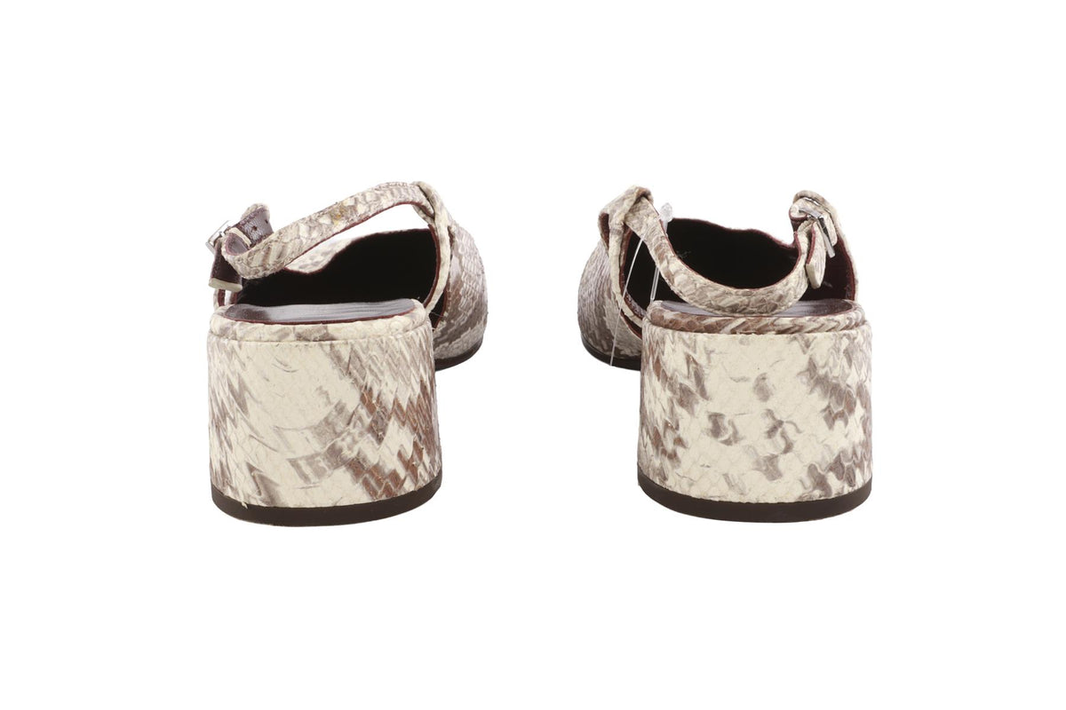 TORY BURCH TAUPE LEATHER SLINGBACK PUMPS EU 39 UK 6 US 9