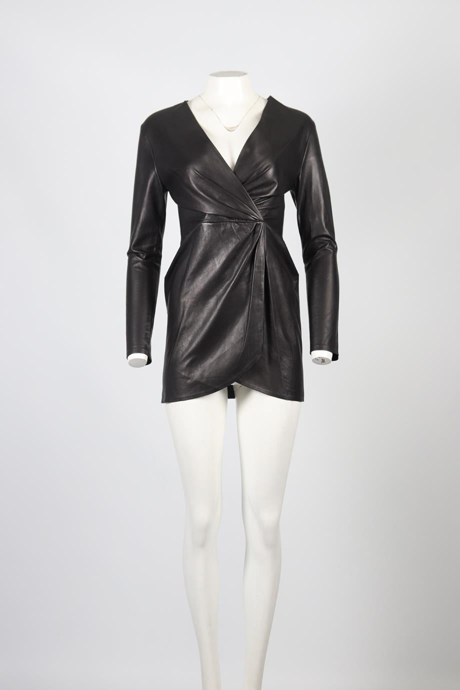 SABLYN LEATHER MINI DRESS SMALL