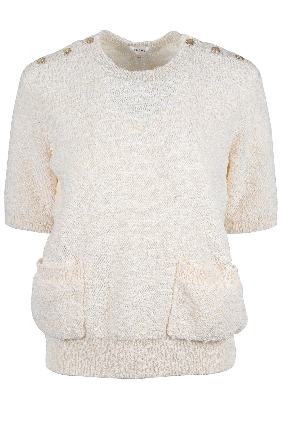 FRAME CREAM KNIT SWEATER MEDIUM