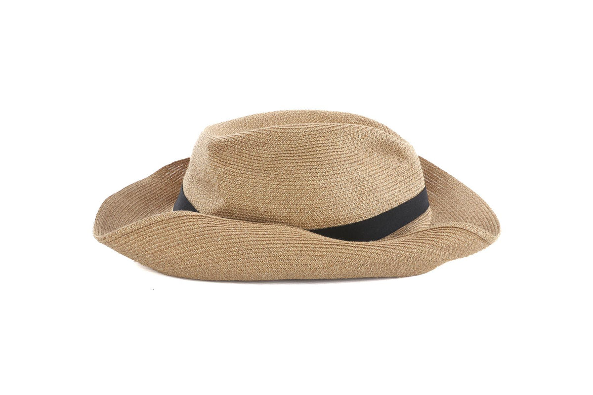 MATURE HA. TAN PAPER SUN HAT 59CM