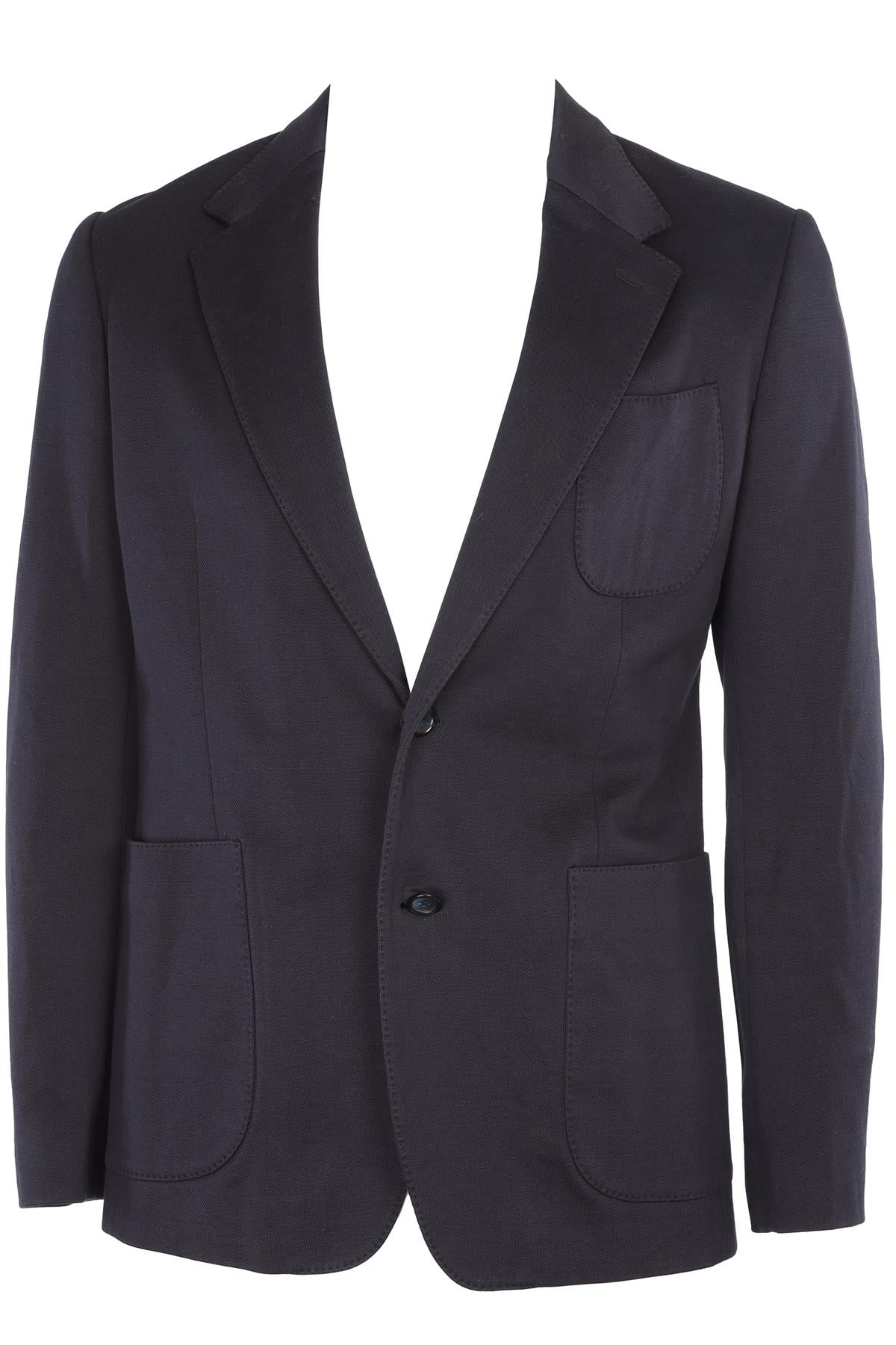 DOLCE & GABBANA NAVY MEN'S COTTON BLAZER IT 50 UK 40