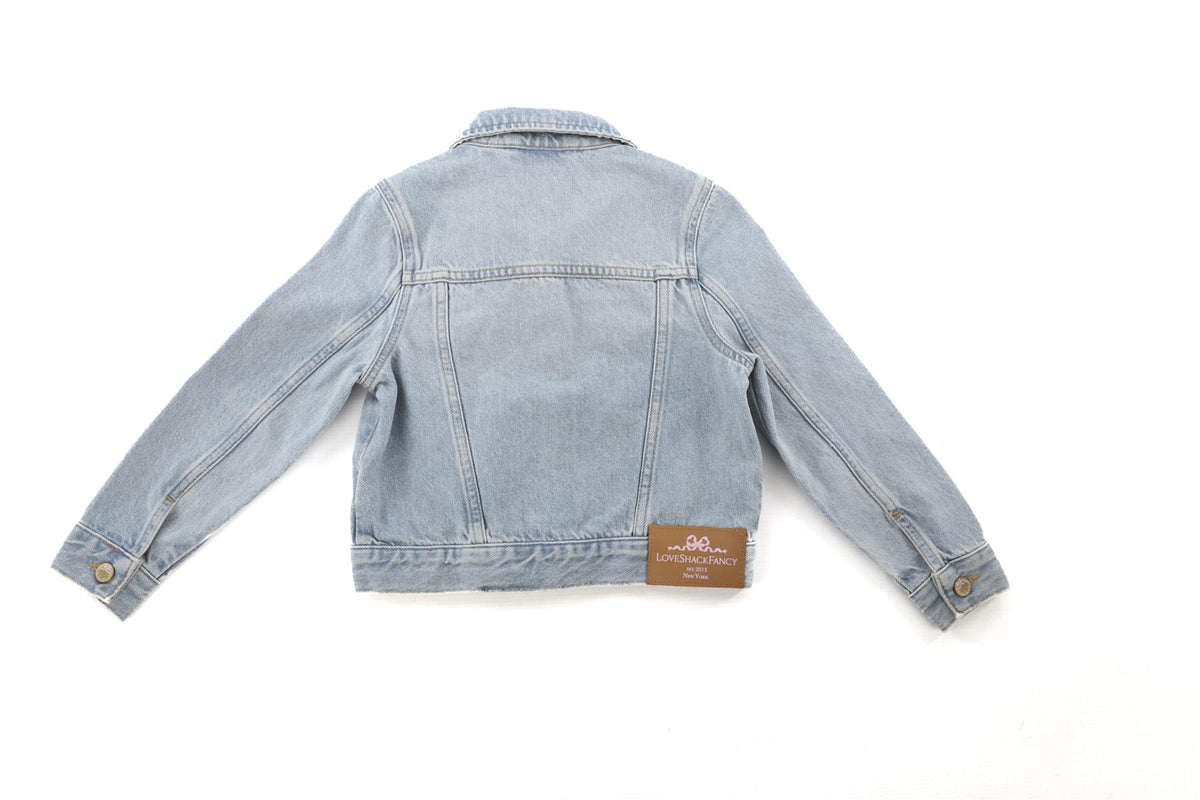 LOVESHACKFANCY BLUE KIDS GIRLS JACKET 5-6 YEARS