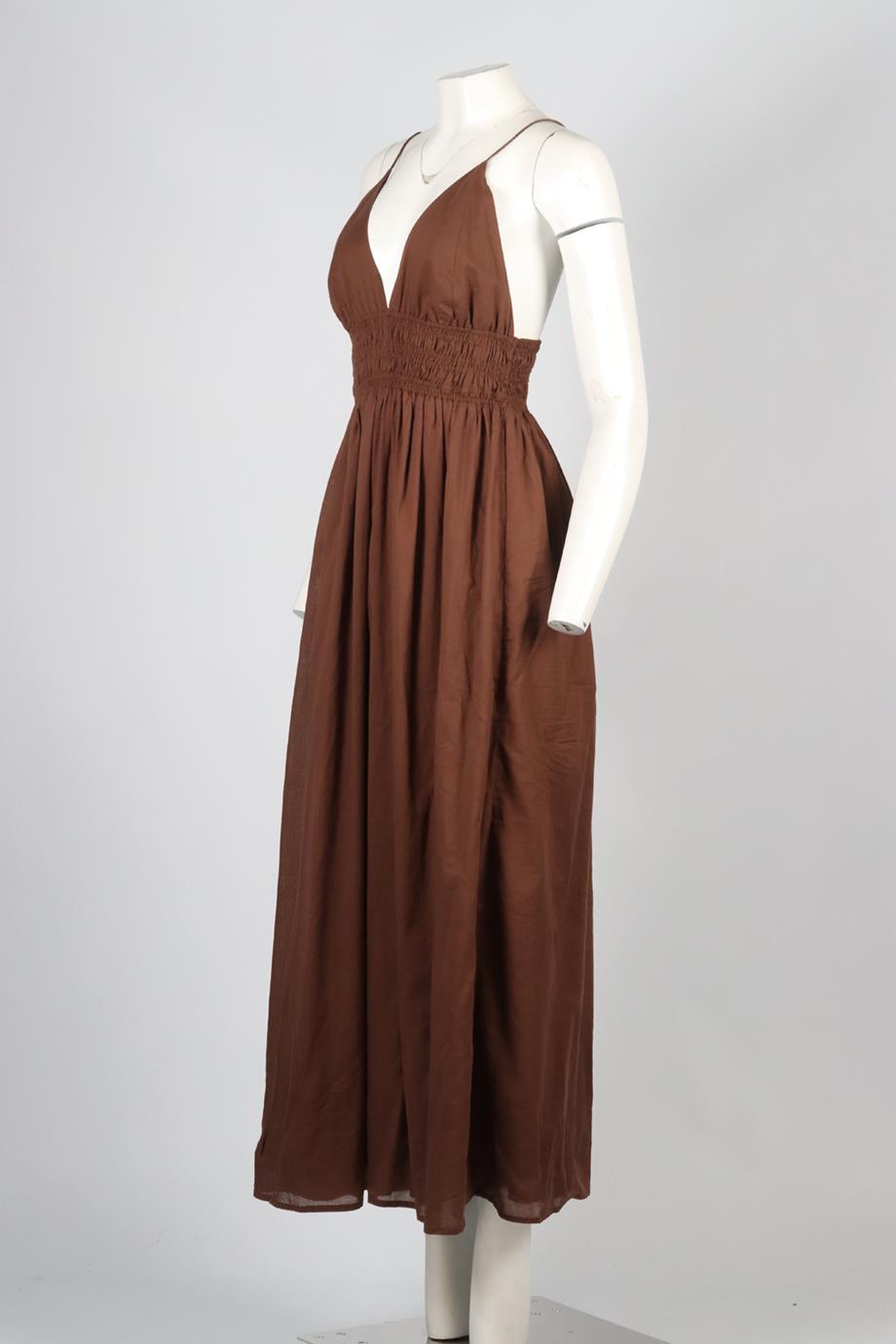 FAITHFULL THE BRAND COTTON MAXI DRESS XLARGE