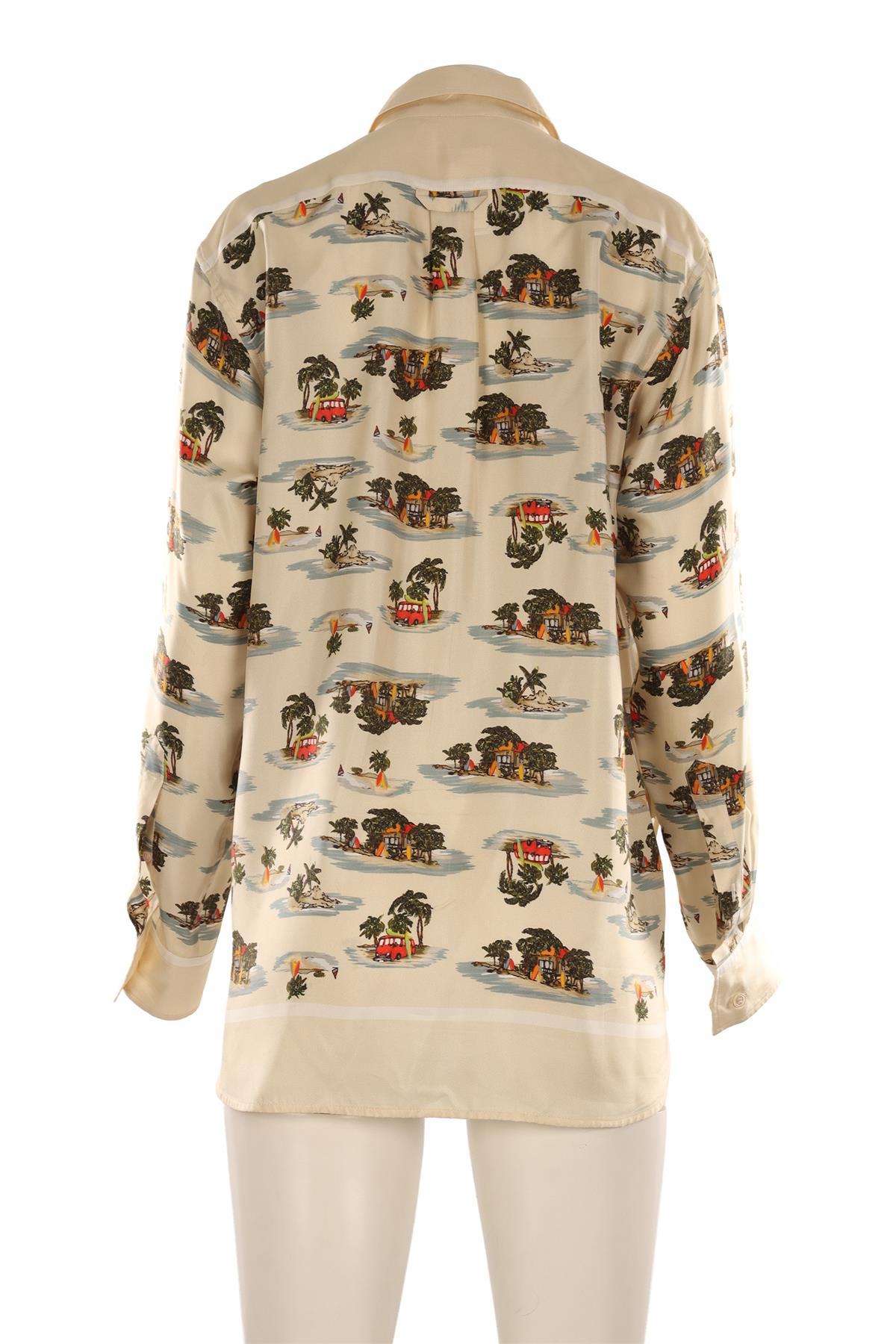 BOTTEGA VENETA MULTI SILK SHIRT IT 42 UK 10