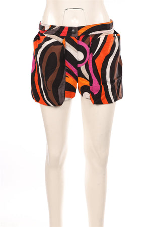 PUCCI MULTI COTTON SHORTS IT 42 UK 10