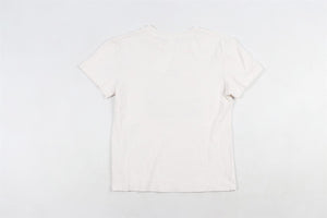 RE/DONE CREAM COTTON T-SHIRT XSMALL